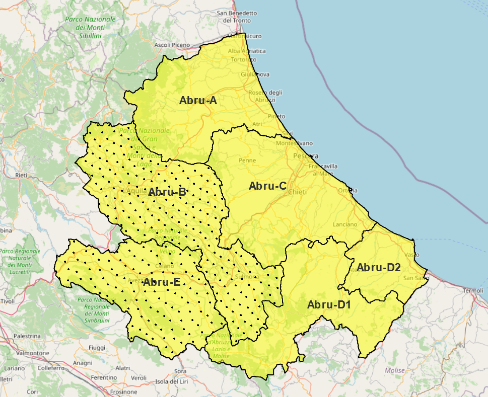 Criticità per il giorno 22 Aprile 2020