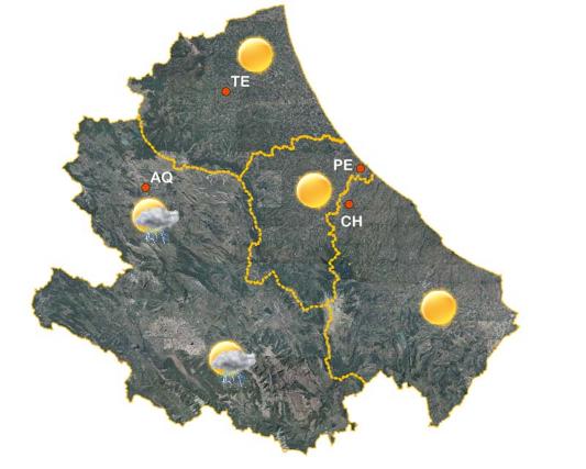 Previsioni meteorologiche dal 19 al 20 AGOSTO 2021