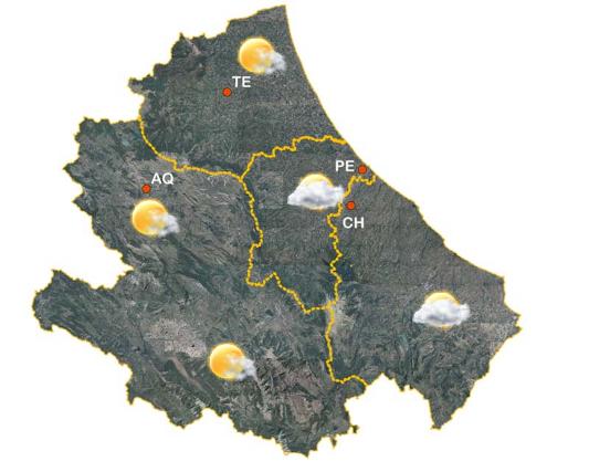 Previsioni meteorologiche dal 26 al 27 febbraio 2025
