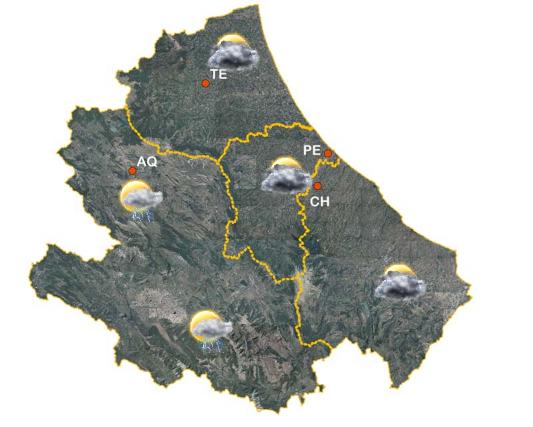 Previsioni meteorologiche dal 15 al 16 luglio 2025